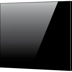 Della Francesca Toughened 90 X 70cm Black Glass Kitchen Splashback