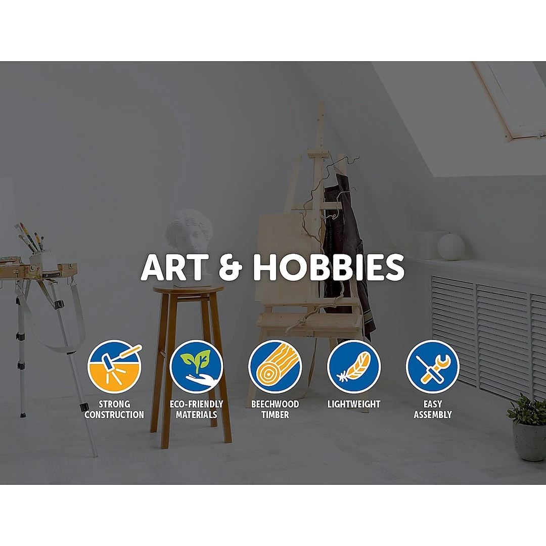 Randy & Travis Machinery Games & Hobbies Tabletop Easel Wood Studio H-Frame Artist Art Display Painting Shop Tripod Stand Wedding