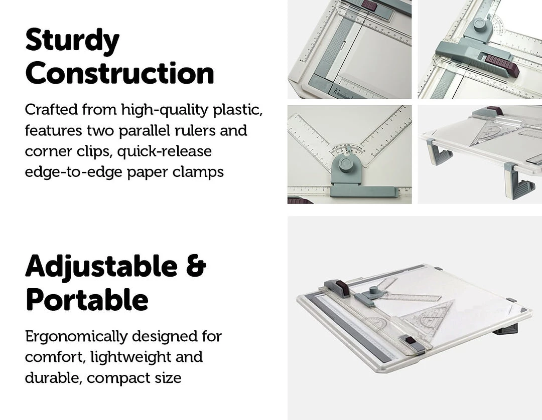 Randy & Travis Machinery A3 Drawing Board Table With Parallel Motion And Adjustable Angle Drafting Games & Hobbies