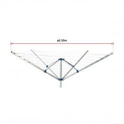 Randy & Travis Machinery 4 Arm Rotary Garden Washing Line Clothes Airer Dryer Outdoor Spike 40m Length Home & Lifestyle