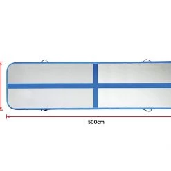 Randy & Travis Machinery 5m Inflatable Air Track Gym Tumbling Mat With Pump Sports & Fitness