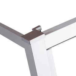 Della Francesca Front: (74~82) X 195cm Adjustable Semi Frameless Shower Screen In Chrome Side: (89~92) X 195cm DIY & Renovation