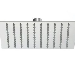 Della Francesca 200mm Shower Head Square 304SS Polished Chrome Finish