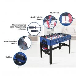 Randy & Travis Machinery 4FT 12-in-1 Combo Games Tables Foosball Soccer Basketball Hockey Pool Table Tennis Games & Hobbies