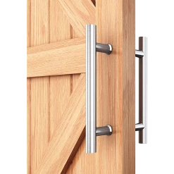 Randy & Travis Machinery DIY & Renovation Round 300mm Push Pull Stainless Steel Door Handle Entrance Entry Shower Glass