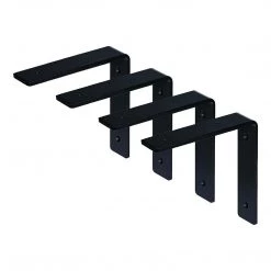 Randy & Travis Machinery Heavy Duty Shelf Bracket, 15cm X 25cm 4-Pack Furniture