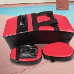 Randy & Travis Machinery Kicking Boxing Sparring Shield & Punching Pad Mitts Combo Sports & Fitness