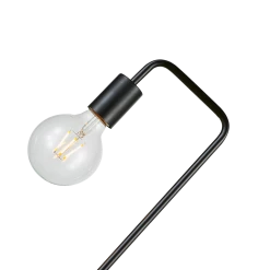 FactoryFast.com.au Home & Lifestyle Modern All Black Table Lamp Desk Light Timber Base Bedside Bedroom