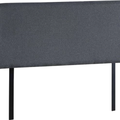 Palermo Furniture Grey Linen Fabric King Deluxe Headboard Bedhead