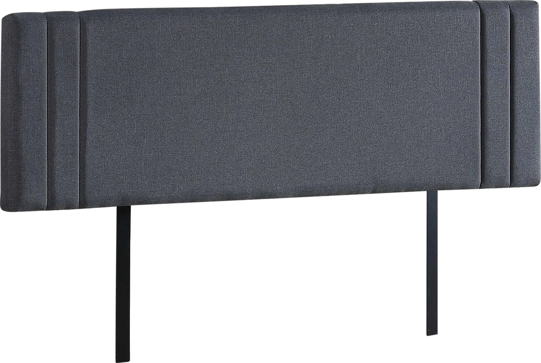 Palermo Furniture Grey Linen Fabric King Deluxe Headboard Bedhead