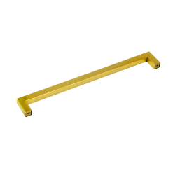 Randy & Travis Machinery 15x Brushed Brass Drawer Pulls Kitchen Cabinet Handles - Gold Finish 256mm