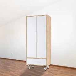 Della Francesca Set Of 4 White Industrial Retro 3-Rod Table Legs 12mm Steel Bench Desk - 11cm Furniture