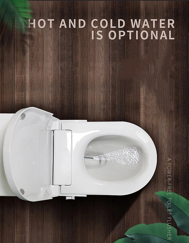 FactoryFast.com.au DIY & Renovation Non Electric Bidet Toilet Seat W/ Cover Bathroom Washlet Spray Water Wash