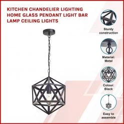 FactoryFast.com.au Kitchen Chandelier Lighting Home Glass Pendant Light Bar Lamp Ceiling Lights