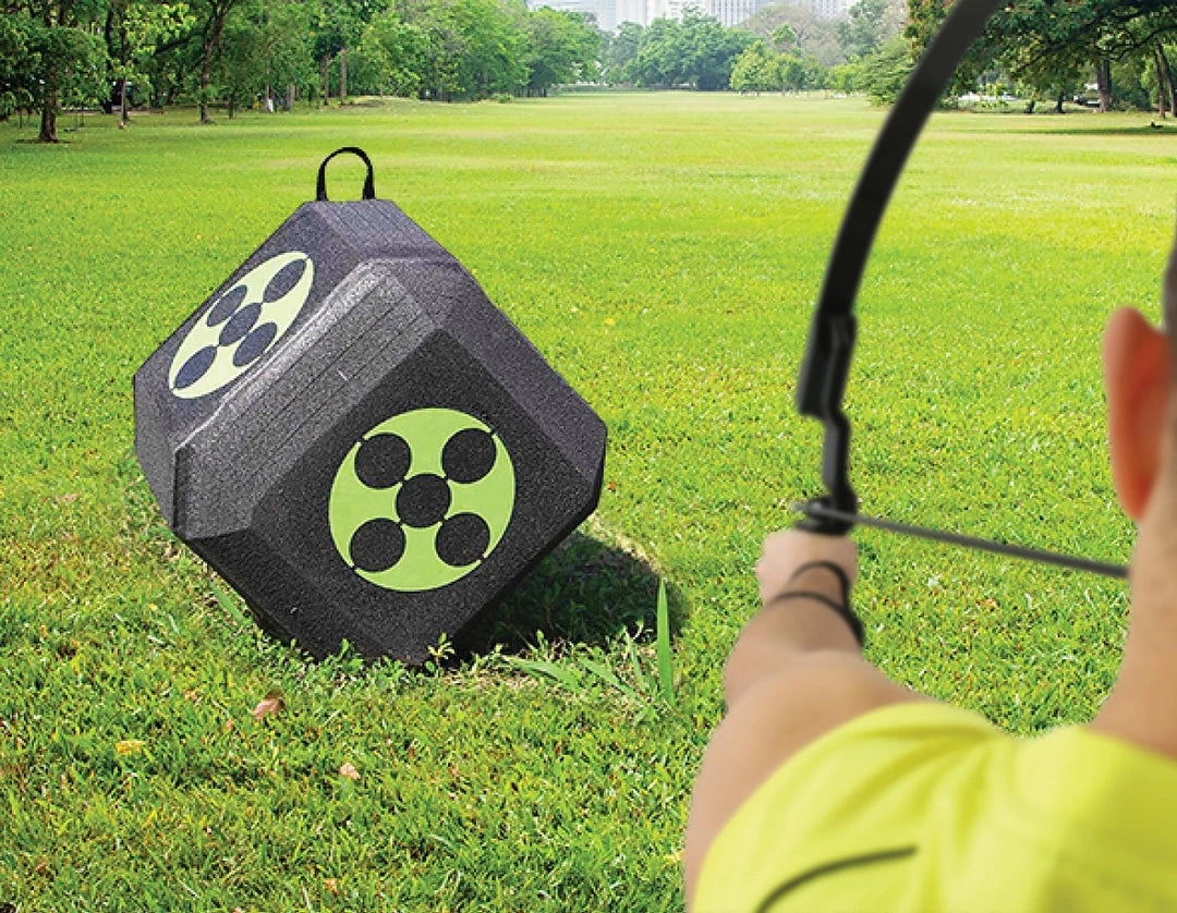 Randy & Travis Machinery Archery 3D Dice Target Cube Reusable 18 Sides 23CM Self Healing XPE Foam Target