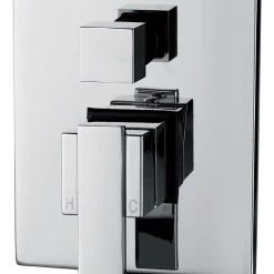 Della Francesca DIY & Renovation Chrome Bathroom Shower Wall Mixer Diverter W/ WaterMark