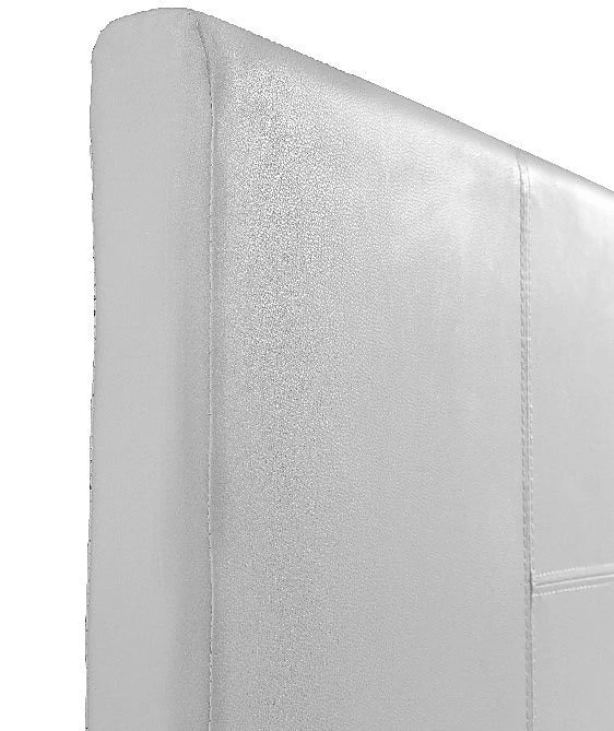 Palermo Double Bed Frame White PU Leather Furniture