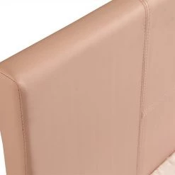 Palermo Single Bed Frame Pink PU Leather