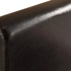 Palermo Single Bed Frame Black PU Leather