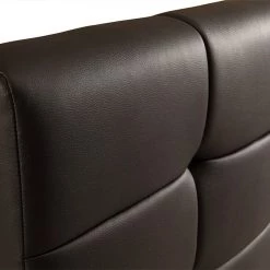 Palermo Double Black PU Leather Deluxe Bed Frame Furniture