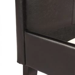 Palermo Double Bed Frame Black PU Leather Furniture