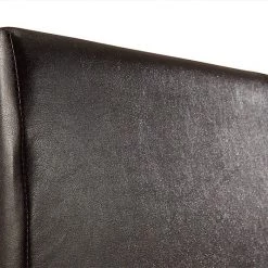 Palermo Queen Bed Frame Brown PU Leather