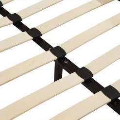 Palermo King Brown PU Leather Deluxe Bed Frame Furniture