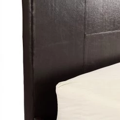 Palermo King Bed Frame Brown PU Leather Furniture