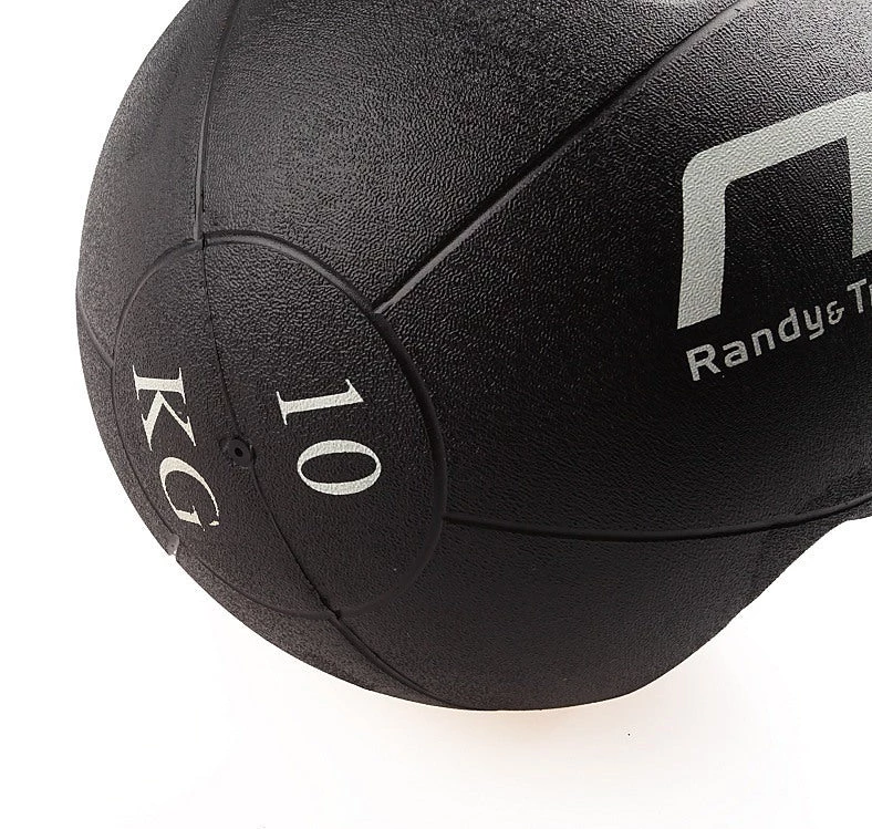 Randy & Travis Machinery 10kg Double-Handled Rubber Medicine Core Ball Sports & Fitness