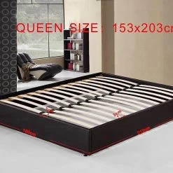 Palermo PU Leather Queen Bed Ensemble Frame Furniture