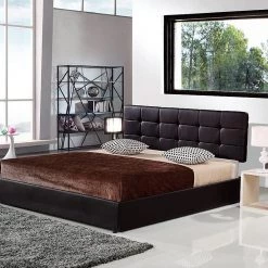 Palermo Furniture PU Leather King Bed Ensemble Frame