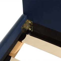 Palermo Single Bed Frame Blue PU Leather Furniture