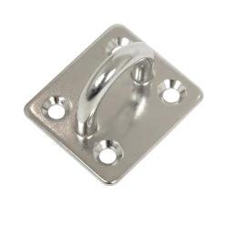 Randy & Travis Machinery 4X M6 304 Stainless Steel Oblong Pad Eye Plate Marine Hardware Staple Hook Outdoor & Leisure