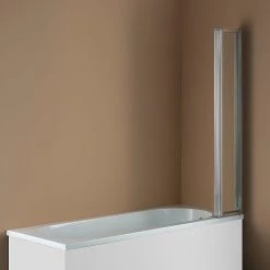 Della Francesca 4 Fold Chrome Folding Bath Shower Screen Door Panel 1000 X 1400mm DIY & Renovation