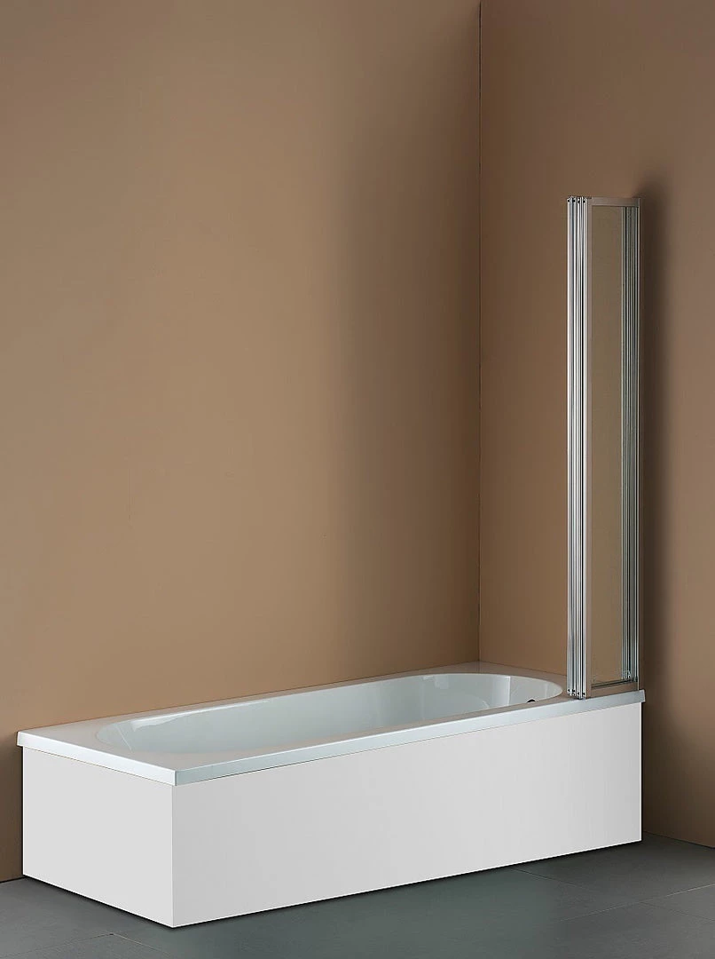 Della Francesca 4 Fold Chrome Folding Bath Shower Screen Door Panel 1000 X 1400mm DIY & Renovation