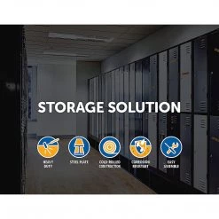 Salvatore Angelotti Furniture Black Four-Door Office Gym Shed Storage Locker- Standard Lock With 2 Keys