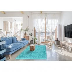 FactoryFast.com.au Furniture 230x160cm Floor Rugs Large Shaggy Rug Area Carpet Bedroom Living Room Mat Turquoise