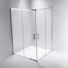 Della Francesca 1200 X 800mm Sliding Door Nano Safety Glass Shower Screen In CHROME