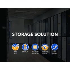 Salvatore Angelotti Furniture Grey One-Door Office Gym Shed Clothing Locker Cabinet - 4-Digit Combination Lock