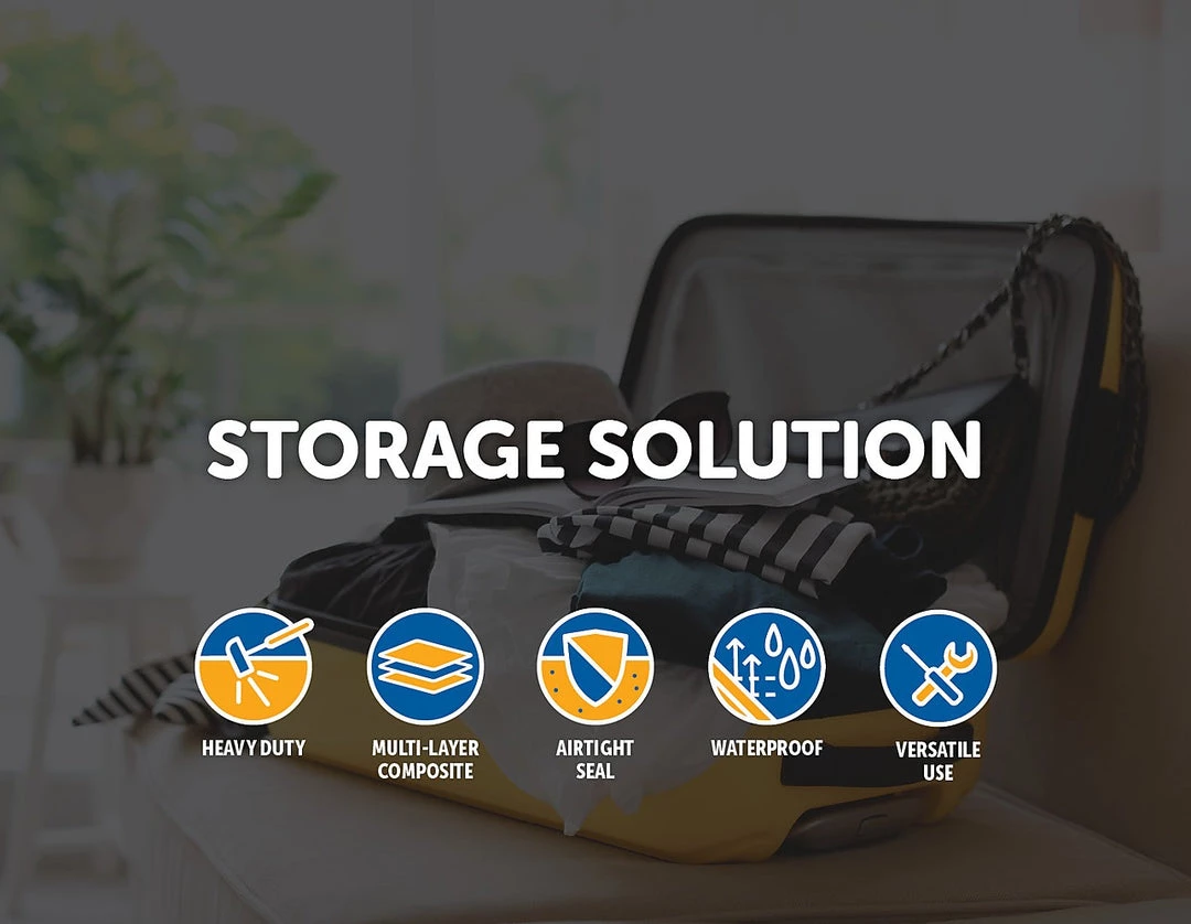 Randy & Travis Machinery Home & Lifestyle Vacuum Sealed Clothing Travel Bag Compact Storage X12