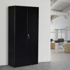 Salvatore Angelotti Two-Door Shelf Office Gym Filing Storage Locker Cabinet Safe Furniture