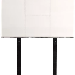 Palermo Furniture Single White PU Leather Bed Headboard Bedhead