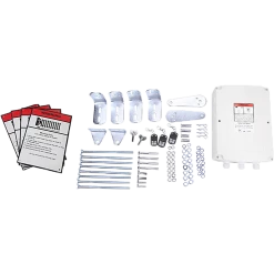 Randy & Travis Machinery 1000KG 20W Solar Double Swing Auto Motor Remote Gate Opener