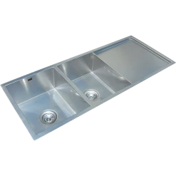 Brienz DIY & Renovation 1160x460mm Handmade Stainless Steel Sink With Waste And Drain Plug - Undermount/Topmount