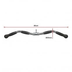 Randy & Travis Machinery Randy & Travis Rubber-Coated Revolving Curl Row Bar Attachment Sports & Fitness