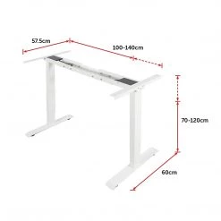 Palermo Standing Desk Sit Stand Height Adjustable Motorised Frame Only Dual Motor Furniture
