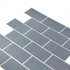 Randy & Travis Machinery DIY & Renovation Tiles 3D Peel And Stick Wall Tile Dark Grey ({{Size}} X 10 Sheets)