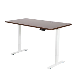 Furniture Palermo Standing Desk Sit Stand Height Adjustable Motorised 160cm Table Dual Motor