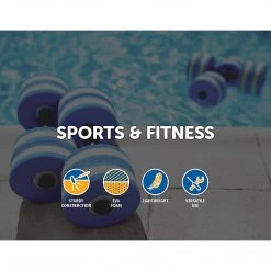 Randy & Travis Machinery Outdoor & Leisure 2x Water Aerobics Dumbbell EVA Aquatic Barbell Aqua Fitness