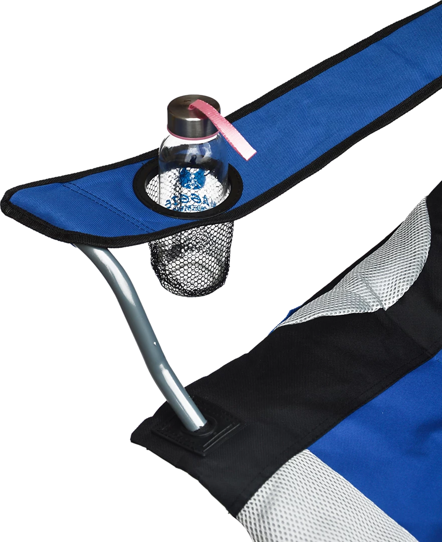 FactoryFast.com.au 2x Folding Camping Arm Chairs Portable Outdoor Garden Fishing Tourer